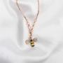 FUSTMW Crystal Bumblebee Pendant Necklace Infinity Love Charm Flying Honeybee Insect Jewelry Gifts (fts 3-8inch Wrist bee Bracelet) Manufacturer:  FUSTYLE
