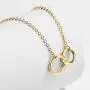UILZ Pendant Necklace for Women - Tiny 14K Gold Plated Heart Circle Starfish Hollow Cube Pendant Chain Adjustable Necklace for Girls Women Jewelry Gifts