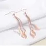 NIRONG LAVIE Womens 18K Gold Plated Earrings, Long Chain Pendant Dangle Earrings, Teardrop S-curve Drop Earring, Fashion Hook Earrings, Jewelry Anniversary Gifts Drop Earrings Hypoallergenic NIRONG LAVIE Womens 18K Gold Plated Earrings, Long Chain Pendant Dangle Earrings, Teardrop S-curve Drop Earring, Fashion Hook Earrings, Jewelry Anniversary Gifts Drop Earrings Hypoallergenic
