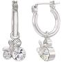 Disney Minnie Mouse Birthstone Jewelry for Women and Girls, Minnie Mouse Crystal Hoop Earrings