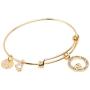 Baubelle Expandable Inspirational Stackable Charm Bracelet “Love The Life You Live''