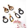 6 Pairs Resin Acrylic Vintage Drop Dangle Stud Earrings Jewelry for Women and Girls(Factory direct sales)