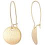 Gold Circle Disc Dangle Drop Earrings for Women Lightweight Small Round Hoop Statement Earrings Minimalist Jewelry for Girls Gift for Her