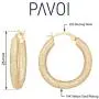 PAVOI 14K Gold Plated 925 Sterling Silver Lightweight Textured Hoop Earrings for Women | Gold Earrings for Women PAVOI 14K Gold Plated 925 Sterling Silver Lightweight Textured Hoop Earrings for Women | Gold Earrings for Women