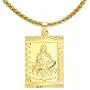 Fusamk Fashion Plated 18K Gold Buddha Dog Tag Pendant Guan Yin Necklace,22'' Box Chain Fusamk Fashion Plated 18K Gold Buddha Dog Tag Pendant Guan Yin Necklace,22'' Box Chain