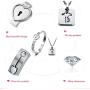 His & Hers Jewelry Matching Set, Couples Charm Key Necklace Lock Bracelet Set, Personalized Stainless Steel Jewelry Valentines Gift