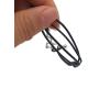Serotonin Wish Bracelet, Be Happy, in Pursuit of Happiness, Strong, Mental Health, Depression, Chemistry, Awareness, Wish String (Black)