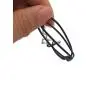Serotonin Wish Bracelet, Be Happy, in Pursuit of Happiness, Strong, Mental Health, Depression, Chemistry, Awareness, Wish String (Black)