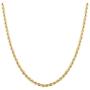 Sterling Silver 2mm diamond cut rope chain necklace- Made In Italy