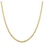 10K Gold 1.5MM, 2MM, 2.5MM, 3MM, 3.5MM, 4MM, 5MM, or 7MM Diamond Cut Rope Chain Necklace, Bracelet, Anklet Unisex Sizes 7''-30'' - Yellow, White, or Rose