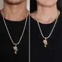 ROWIN&CO Hip Hop Iced Out Bling CZ Diamond Gold Silver Vivid Egyptian Queen Nefertiti Charm Pendant Personalized Jewelry CZ Tennis Choker Chain Necklace