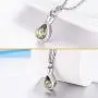 XIUDA Teardrop Urn Necklace for Ashes Crystal Waterdrop Cremation Necklace for Ashes Memorial Ashes Jewelry Pendant for Women