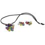GlassOfVenice Venetian Charms Murano Necklace and Earrings Set - Multicolor