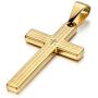 Cupimatch Mens Stainless Steel Religious Bible Lords Prayer Cross Pendant Necklace, 22'' Chain