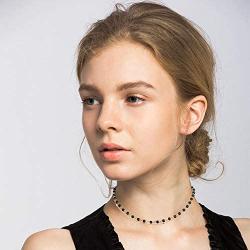 Finrezio 10 PCS Choker Necklace for Women Girls Dainty Layered Gold Chain Lucky Star Heart Pearl Turquoise Bead Necklaces Set