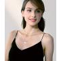 Multilayered Chain Necklace –Women’s Multi-Stand Bohemia Sequins Disc Choker Chain Gold Silver Triple Layered Minimalist Pearl Pendant Necklace Jewelry