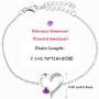 YL Heart Bracelets 925 Sterling Silver Love Heart Bracelet Jewelry Gifts for Women Mom, 6.7+1.2(17+3CM)