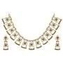 Tarinika Rukmini Kundan Gold-Plated Indian Jewelry Set with Necklace and Earrings - White Tarinika Rukmini Kundan Gold-Plated Indian Jewelry Set with Necklace and Earrings - White