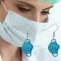 AKTAP Mask Drop Earrings Nurse Doctor Dangle Jewelry Social Isolation 2021 Gift (Facemask Earrings)
