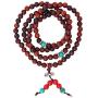 Mandala Crafts Natural Wood 108 Mala Prayer Beads Necklace, Bracelet from for Meditation, Yoga