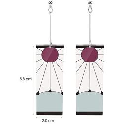 Demon Slayer Anime Earrings - Kimetsu No Yaiba Series Cosplay Acrylic Drop & Dangle Earrings - Ideal Gift for Girls Women for Boy Cosplay