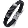 to My Son Gift from Mom Dad Always Remember Leather Bracelets Birthday Graduation Anniversary Inspirational Gift for Men Boy