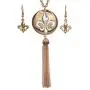 Gypsy Jewels Long Tassel Fleur De Lis Simple Chain Necklace & Dangle Earring Set Gypsy Jewels Long Tassel Fleur De Lis Simple Chain Necklace & Dangle Earring Set
