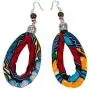 Traditional African Jewelry Set Ankara Necklaces with Matching Earrings for Women Traditional African Jewelry Set Ankara Necklaces with Matching Earrings for Women