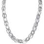 UNY Style Trendy Elegant Vintage Retro Unique Fashion style 2 Tone Double Twist Wire Link Women Short Chain Necklace