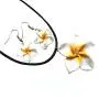 Donau Plumeria Hawaii Flower Polymer Clay Earrings Pendant Necklace Jewelry Sets 18Colors Donau Plumeria Hawaii Flower Polymer Clay Earrings Pendant Necklace Jewelry Sets 18Colors