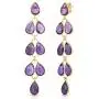 Femme Luxe Olivia Chandelier Drop Earrings For Women - 14k Gold Plated 925 Sterling Silver and Genuine Gemstone Earrings | Hypoallergenic | Handmade Design