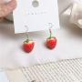Cute Creative Super Lightweight Lifelike Strawberry Cake Stud Dangle Drop Earrings Sweet Fruit Feature Resin Earrings for Women Girls Teens Charm Fruit Stud Dangle Earrings Holiday Jewelry Gifts