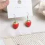 Cute Creative Super Lightweight Lifelike Strawberry Cake Stud Dangle Drop Earrings Sweet Fruit Feature Resin Earrings for Women Girls Teens Charm Fruit Stud Dangle Earrings Holiday Jewelry Gifts