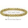 Amandastone Gem Semi Precious 6mm Round Beads Rock Crystal Jasper Stretch Bracelet 7 Inch