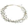 NOVICA Aquamarine Dyed Cultured Freshwater Pearl Sterling Silver Strand Necklace, 21.25'' Afternoon Sigh