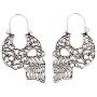 URDEAR Skeleton Pirate Earrings for Women Girls, Skull Charm Dangle Earrings Ear Drops Hook Jewelry Gifts for Women