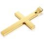 ORAZIO 3MM Stainless Steel Chain Cross Pendant Necklace for Men 22 24 30 Inches