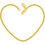 Lifetime Jewelry 2.3mm Box Chain Anklet for Women & Girls 24k Real Gold Plated