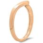 DazzlingRock Collection 10K Gold Ladies Anniversary Wedding Stackable Contour Band Guard Ring