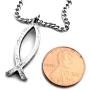 FORGIVEN JEWELRY Jesus Fish Large Ichthus Chain Necklace