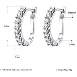 CZ Huggie Hoop Earrings for Women Teen Girls 14K Gold Plated Fashion Small Cuff Huggy Earring Cubic Zirconia Inlaid