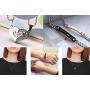 4Pcs Couple Necklace Bracelet Set for Him and Her Love Heart Shape Pendant Necklace King Queen Distance Bracelets For Wpmen (A)