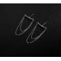 SLUYNZ 925 Sterling Silver Dangle Earrings Chain for Women Teen Girls Minimalist Bar Tassel Chain Earrings