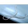 GMESME 18K White Gold Plated Cubic Zirconia Classic Tennis Necklace 18 Inch