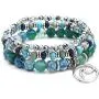 Tree of Life Turquoise Jasper & Tibetan Agate Gemstone Chakra Beaded Bracelet | Beach Charm Bracelet Set - Ocean Jewelry… Tree of Life Turquoise Jasper & Tibetan Agate Gemstone Chakra Beaded Bracelet | Beach Charm Bracelet Set - Ocean Jewelry…