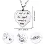 Valyria Heart Cremation Urn Necklace Memorial Keepsake Jewelry - Engraved I Used to be his Angel, Now Hes Mine Valyria Heart Cremation Urn Necklace Memorial Keepsake Jewelry - Engraved I Used to be his Angel, Now Hes Mine