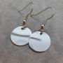 TseanYi Coin Disc Dangle Earrings Silver Round Drop Disk Earrings Personlize Trendy Earrings Jewelry for Women and Girls (Silver)