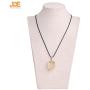 JOE FOREMAN Natural Raw Crude Lemon Quartz Crystal Reiki Pendant Necklace for Women Dowsing Chakra Pendulum for Divination Real Stone Energy Healing