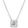 PAVOI 14K Gold Plated Post Faux Diamond Round Solitaire Pendant Halo Necklace | Gold Necklace for Women | Slider Adjustable