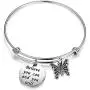 AKTAP Inspirational Bangle Bracelets Believe You Can and You Will Butterfly Charm Bracelet Encouragement Gift Faith Bracelet AKTAP Inspirational Bangle Bracelets Believe You Can and You Will Butterfly Charm Bracelet Encouragement Gift Faith Bracelet